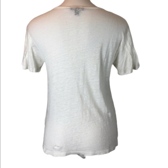 J.Crew Linen Flutter Sleeve Shirt - Picture 3 of 6